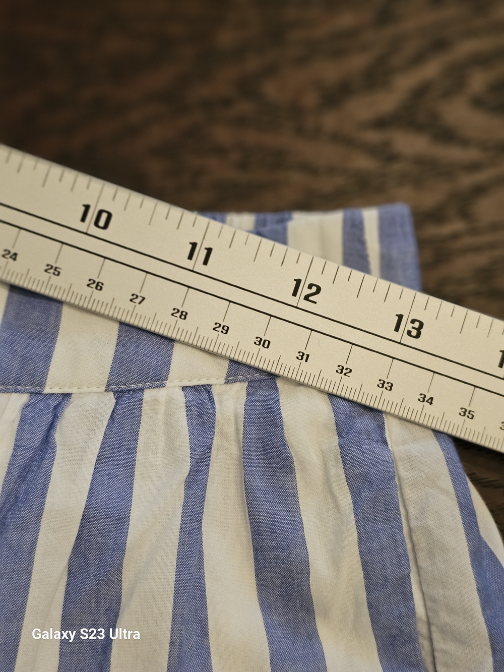 J. Crew Blue and White Striped Tiered Midi Skirt - Picture 6 of 7
